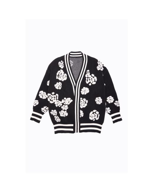 Saachi Black Midnight Floral Cardigan