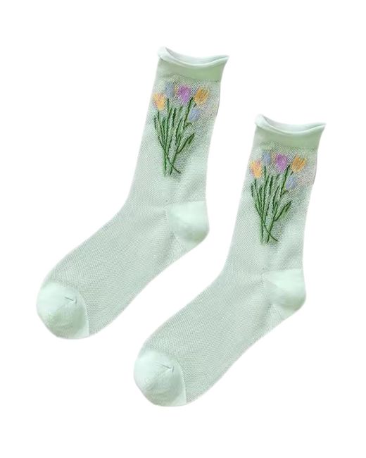 HIGH HEEL JUNGLE by KATHRYN EISMAN Green Love Shack Sock