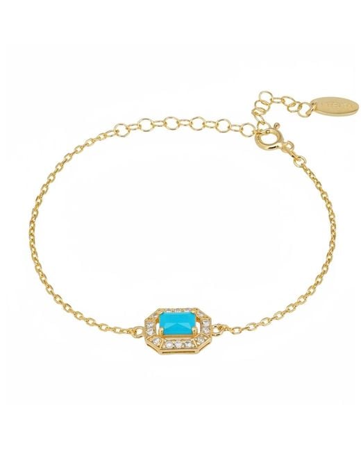 Latelita London Metallic Whistledown Gemstone Bracelet