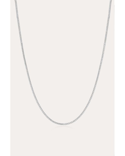 Vanhi Metallic Alba Tennis Necklace