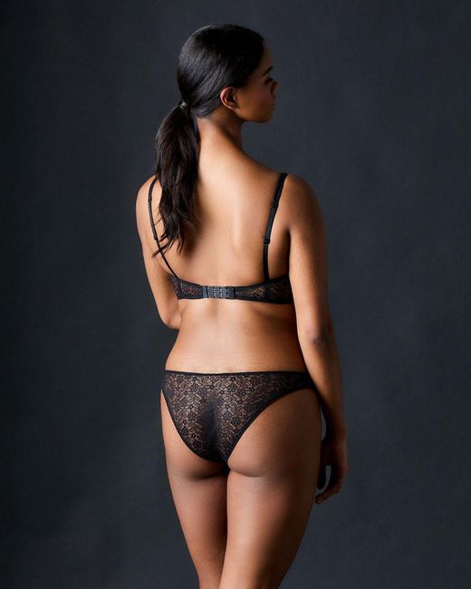 Journelle Black Alix Demi Scoop Bra Noir