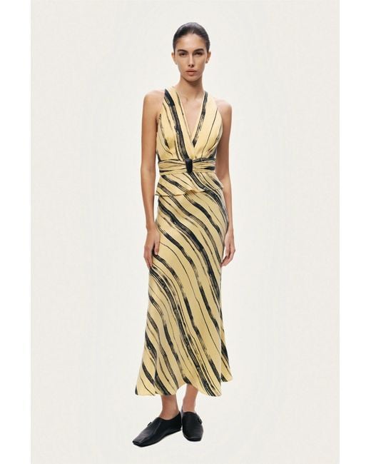 Nocturne Metallic Printed Sleeveless Blouse