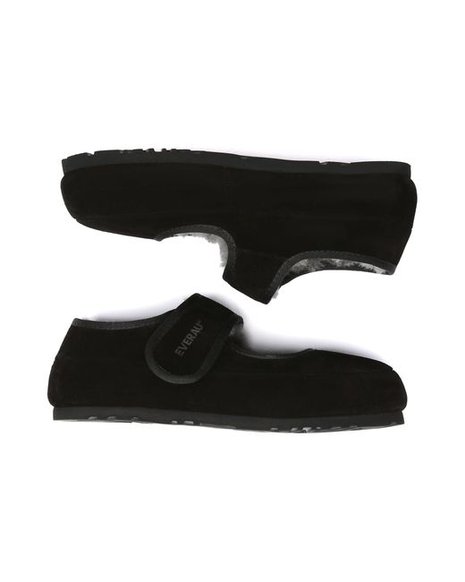 EverAu Australia Black Adjustable Strap Slippers