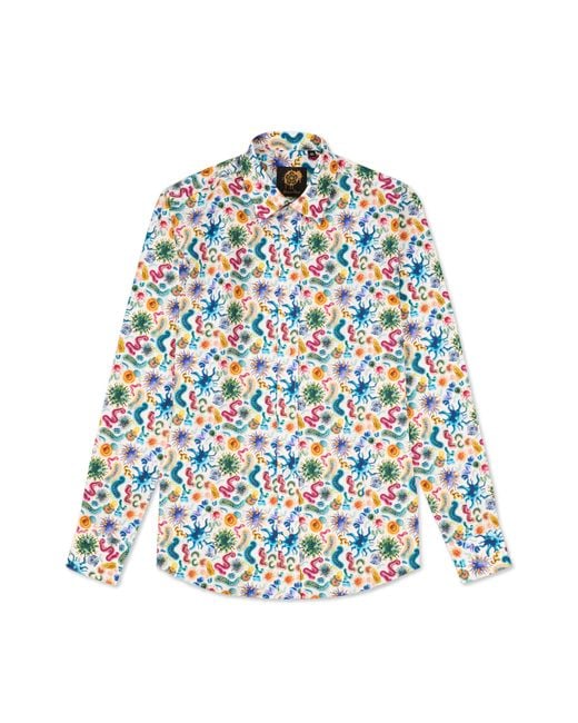 Gresham Blake Blue Germ Shirt for men