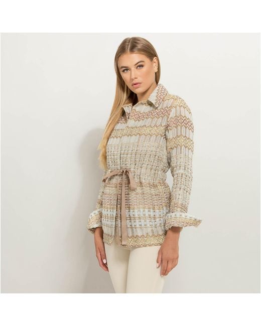GeeGee Collection Gray Heidi Silk Jacket