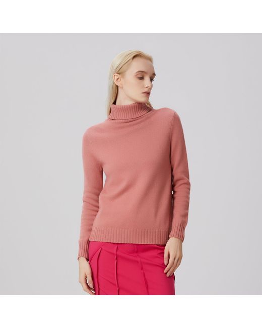 Smart and Joy Red Turtle Neck Jumper