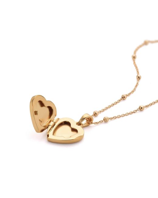 Nellou Jewellery Metallic Aura Heart Locket Necklace