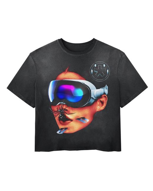Works of Madness Black Vision Tee for men