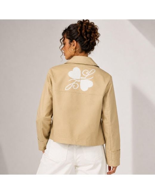 House of Laines London Natural Neutrals Laines Couture Cropped Trench