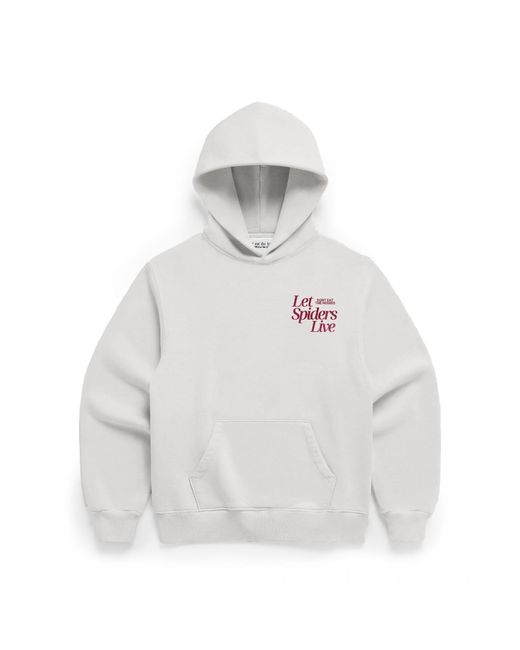 Dont Eat the Homies White Let Spiders Live Hoodie for men