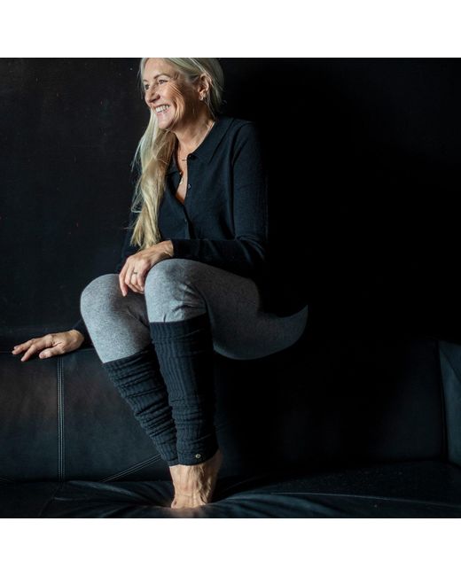 tirillm Black Liz Cashmere Leg Warmers