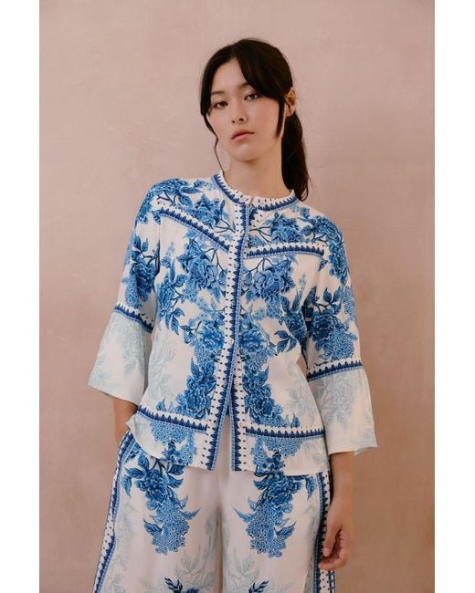 Raishma Blue Myra Shirt