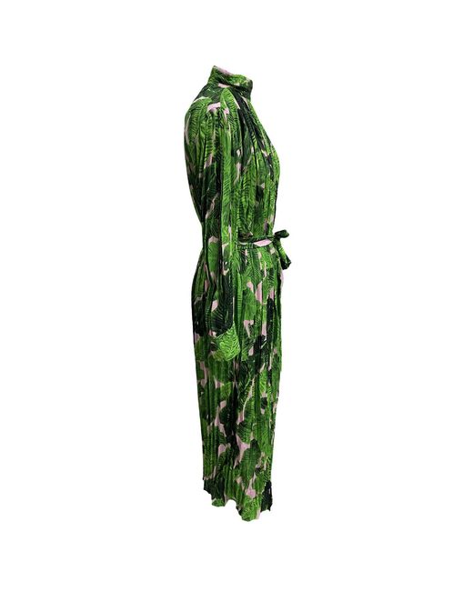 Zasta Studio Green Summer Print Edition Cotton Dress Nine