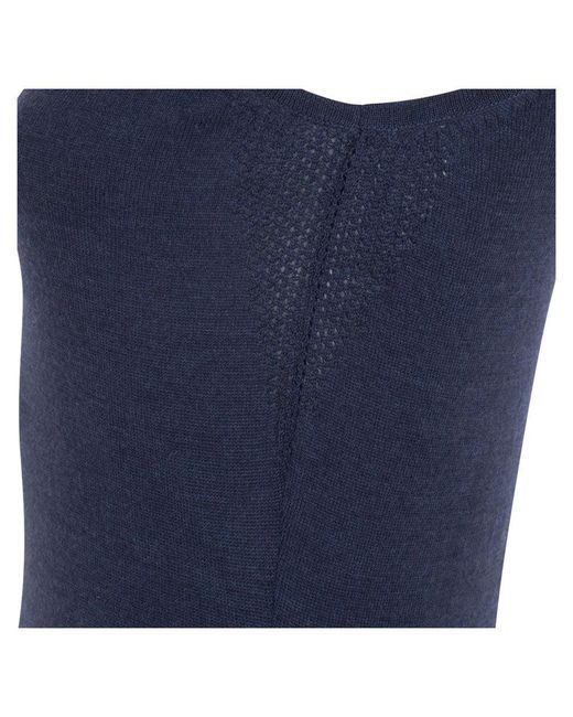 Paul James Knitwear Blue Midweight Merino Activewear Training Asteria Vest