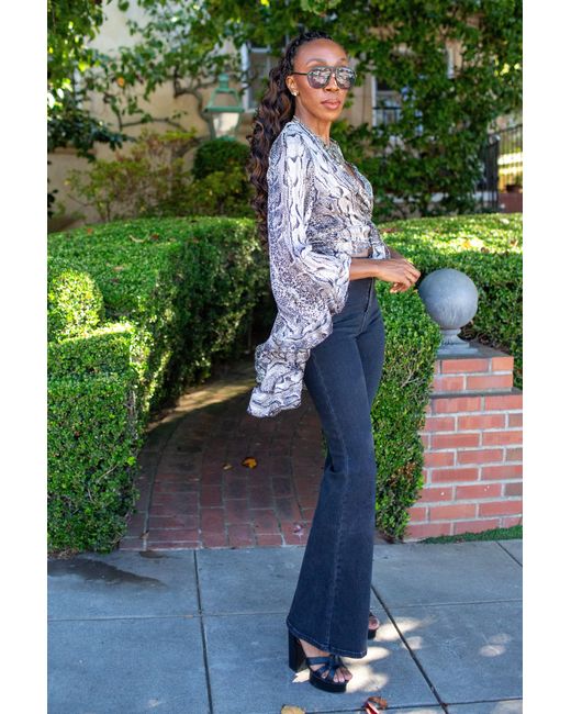 Jennafer Grace Green Boogie Muse Wrap Top