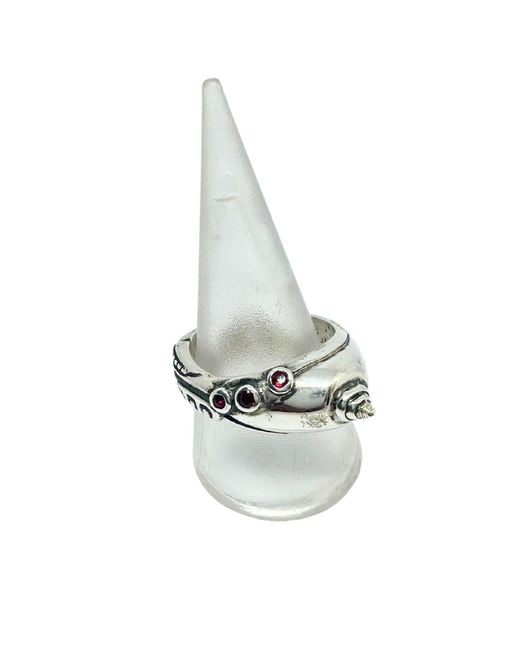 Tg-Jewellery by Tamara Gervasio Metallic Candela Ruby Ring for men