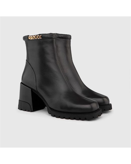 Ilvi Black Harder Leather Heeled Boot