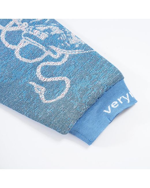 VERYRARE Blue Yokai Kabuki Hoodie for men