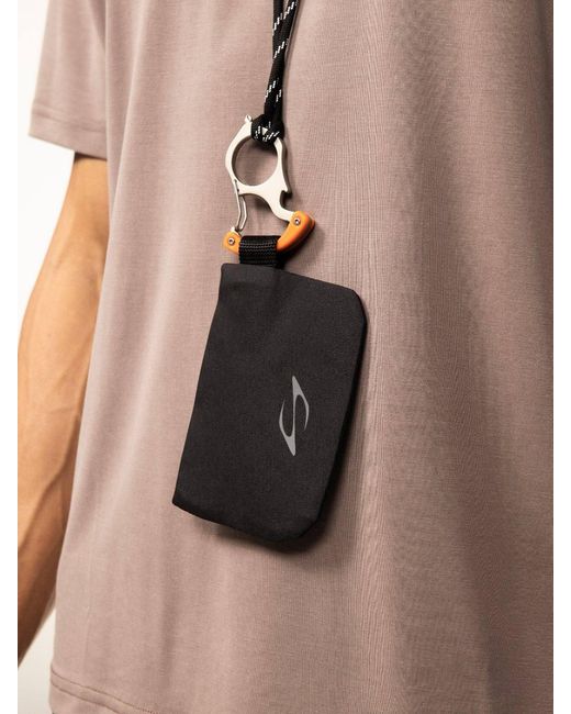 Saved Lab Black Lanyard Wallet for men