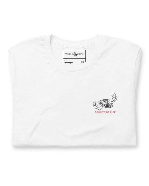 Anchor and Crew White Ripe Avocado Dial-A-Local Organic Cotton T-Shirt