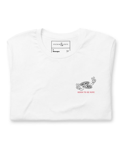 Anchor and Crew White Ripe Avocado Dial-A-Local Organic Cotton T-Shirt for men