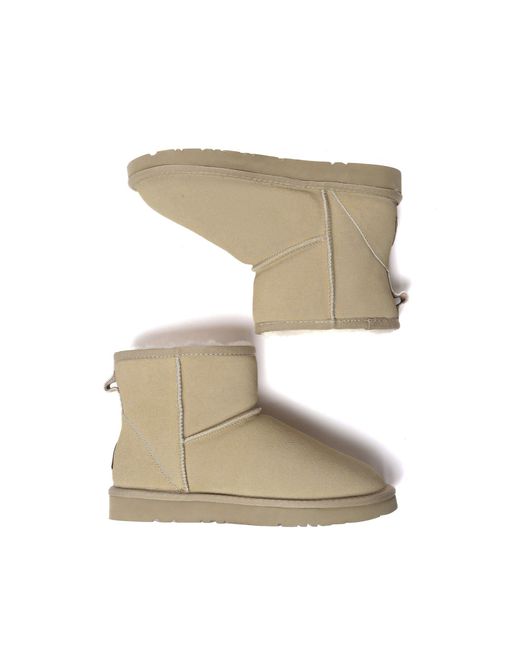 EverAu Australia Natural Neutrals Ostrich Leather Short Boots
