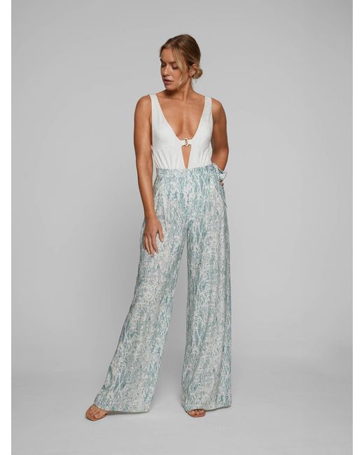 Baíah Blue Santai Relaxed Trouser