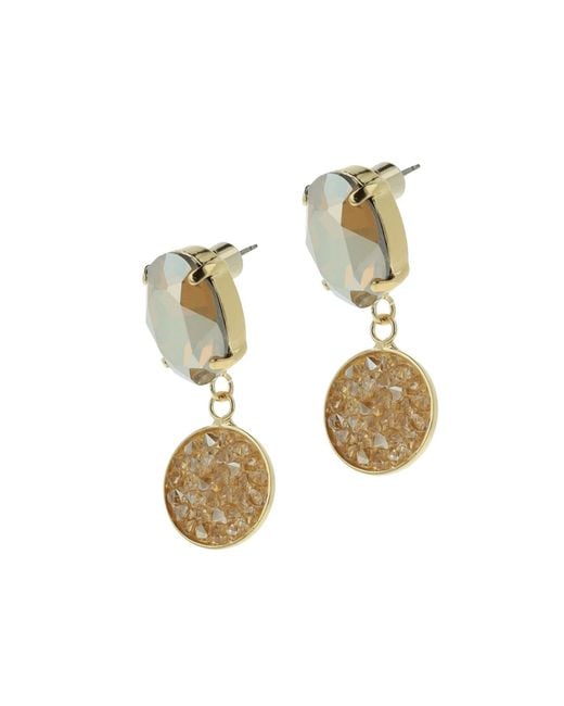 Otazu Metallic Classic Rocks Earrings Opal