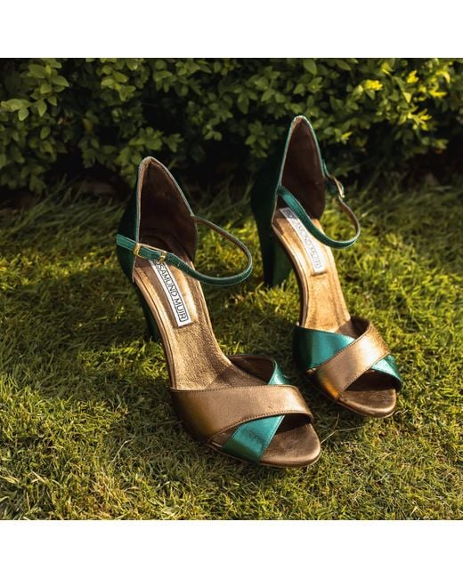 Rosamund Muir London Green Aurora Metallic & Heels