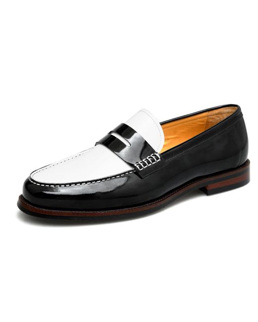 Freak Vault Black Penny Loafers for men