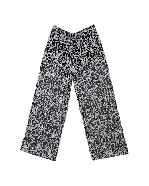 28Natelier Gray Mesh Rope Pants