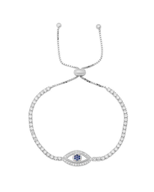 Kylie Harper Metallic Evil Eye Adjustable Bracelet