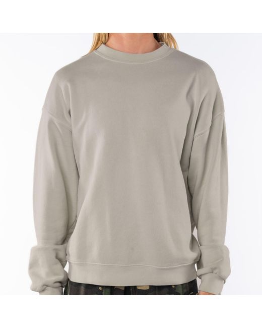 Ariko White Sandstone Post Surf Crew Sweat for men