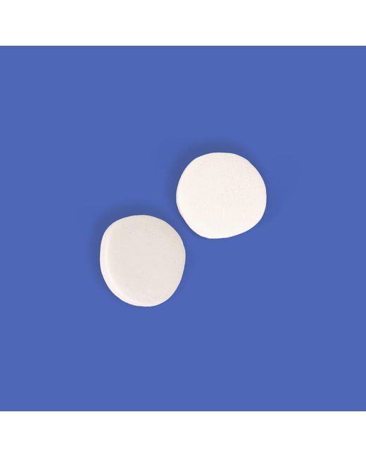 By Chavelli White Textured Polymer Stud Earrings