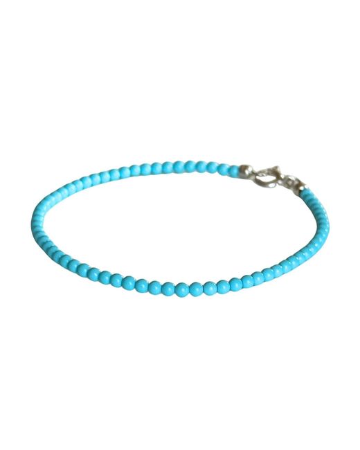 Nazzar Blue Dainty Beaded Bracelet