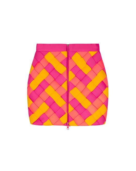 Úchè Pink Braided Skirt
