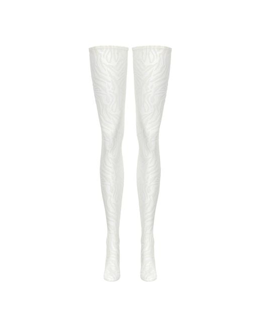 Perilla Lingerie White Wanted Stockings Off