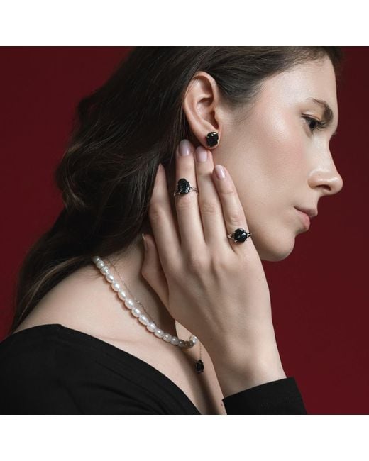 Pearl Code Blue Pearl Stud Earrings