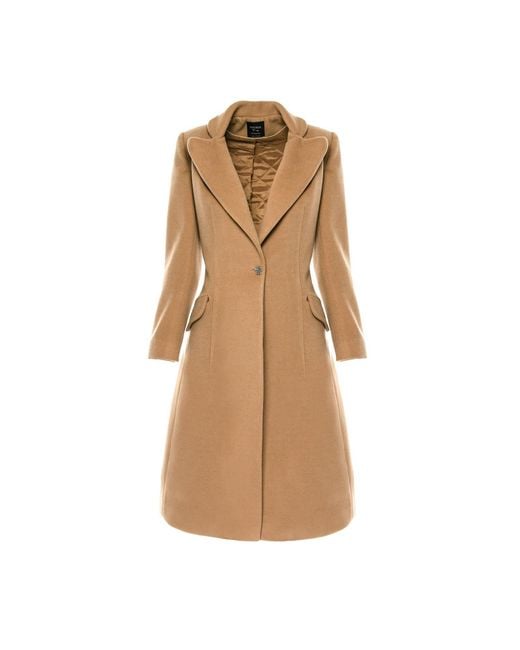 AVENUE No.29 Natural Long Wool Blend Coat