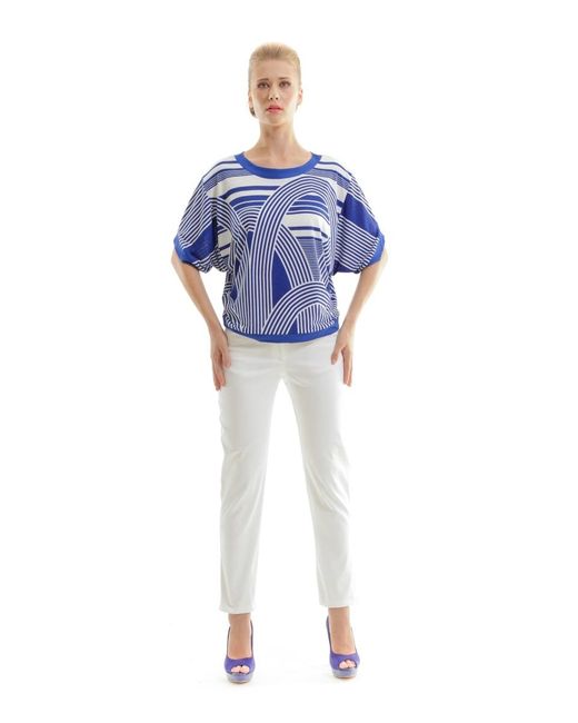 Conquista White Classic Straight Pants