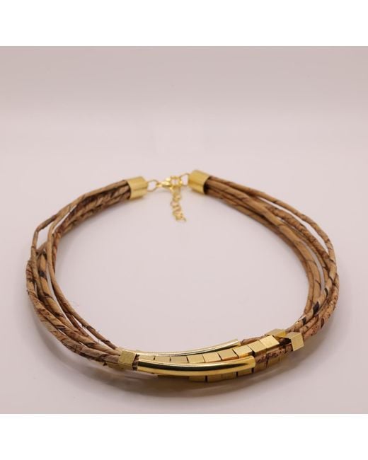 Nart Nature Making Art Metallic The Multiple Banana Fiber Necklace