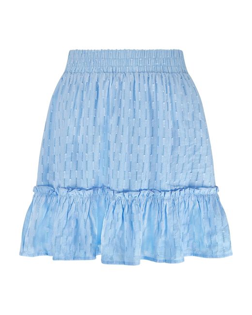 Lula-Ru Blue Ida Cotton Skirt