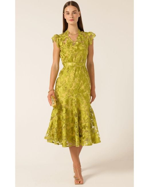 SACHA DRAKE Yellow Delphine Dress