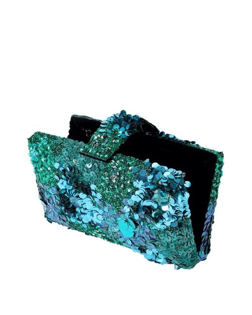 Simitri Blue Nicobar Kitsch Clutch Bag