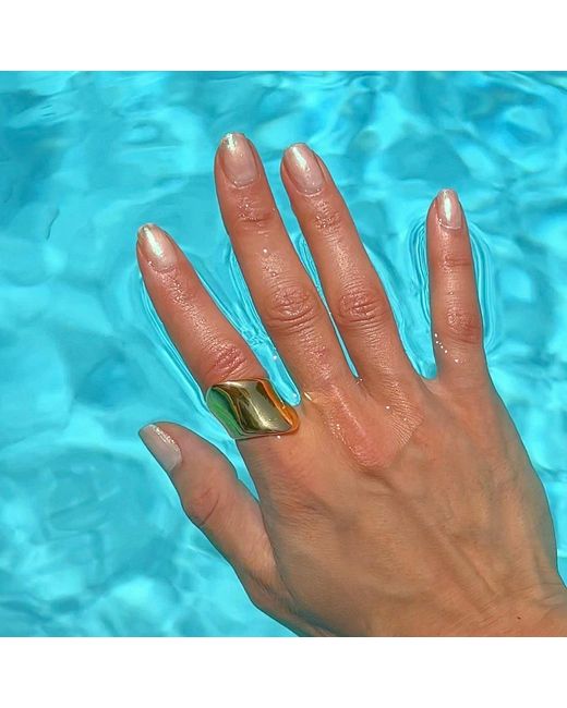 Mickey's Girl Metallic Nia Irregular Waterproof Ring for men