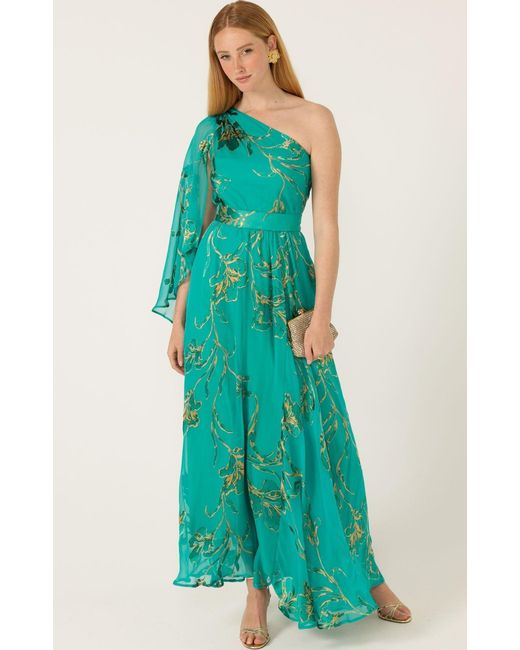 SACHA DRAKE Green Lorelei Maxi Dress