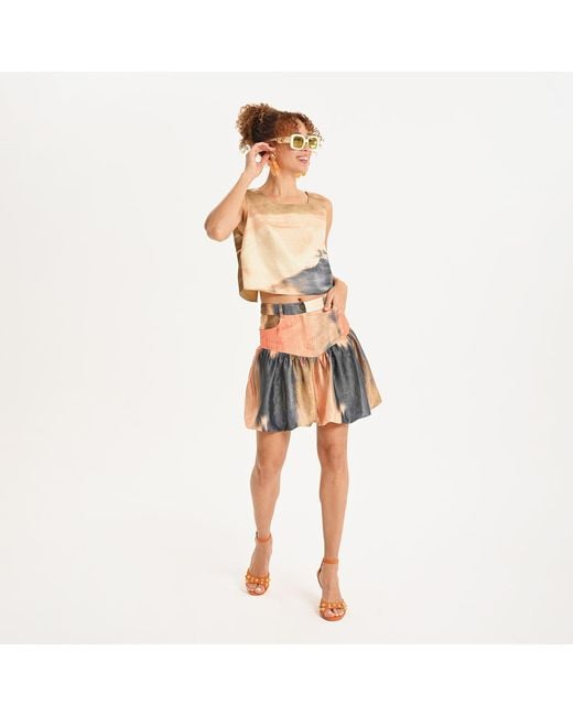 Lalipop Design Multicolor Bloom Balloon Mini Skirt