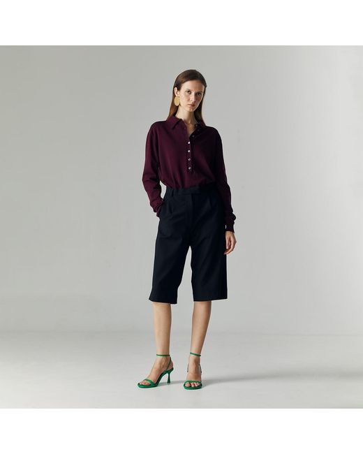 Ats the Label Black Elen Bermuda Pants