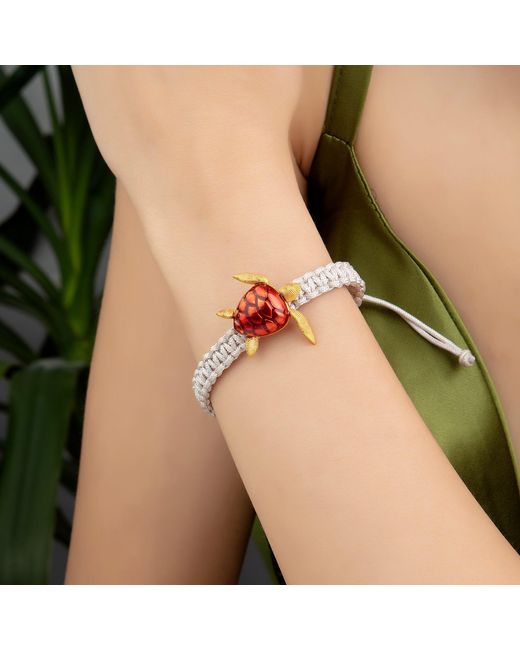 Milou Jewelry Red Sea Turtle Pull-Cord Bracelet