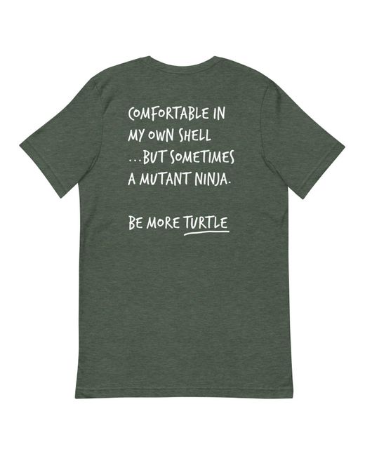 Anchor and Crew Green Forest Think Ocean Turtle Aspirations Cotton Embroidered T-Shirt